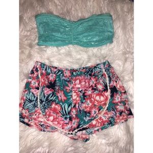 Bralette and short set